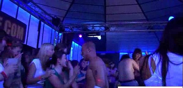  Hardcore girls dancing at night club
